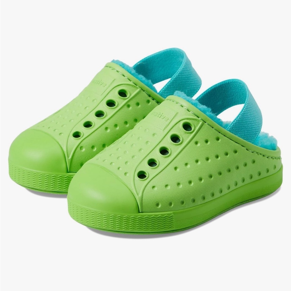 Native Kids Sneakers in Green and Blue